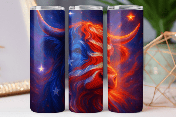 Cow Patriotic Tumbler Wrap 20oz Skinny Review
