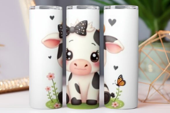 Cute Cow Highland Cow Tumbler Wrap 20oz Review