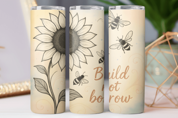 Floral Motivation Tumbler Wrap Skinny Review