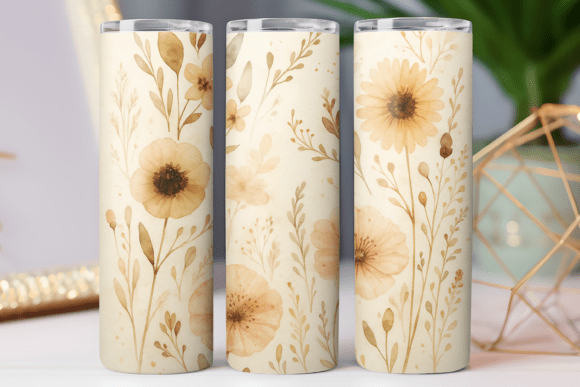 Flower Watercolor Pattern Tumbler Wrap Review