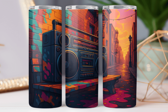Music Tumbler Wrap 20oz Skinny Colorful Review