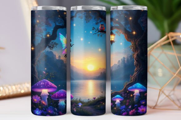 Night Magical Art Tumbler Wrap 20oz JPG Review