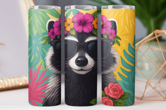 Raccoon Tumbler Wrap 20oz Skinny Photo Review