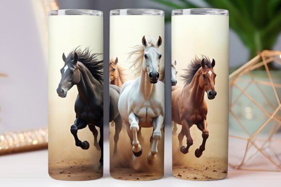 Running Horse Tumbler Wrap 20oz Skinny Review