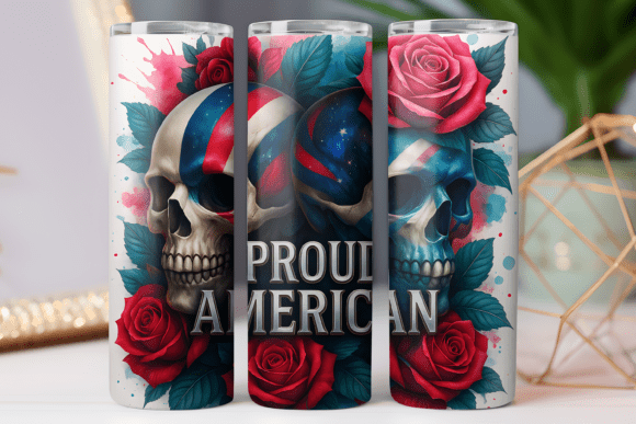 Skull Patriotic Tumbler Wrap Deer 20oz Review