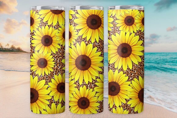 Sunflower Art Leopard Glitter Tumbler Review