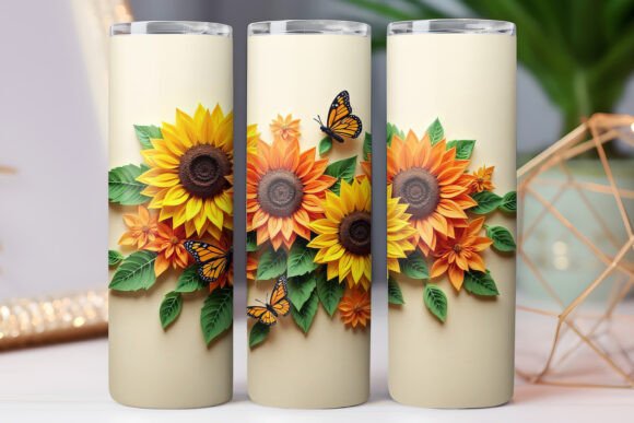 Sunflower Tumbler Wrap Design Review