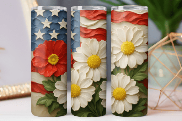 Usa Flag Patriotic Tumbler Wrap 20oz PNG Review