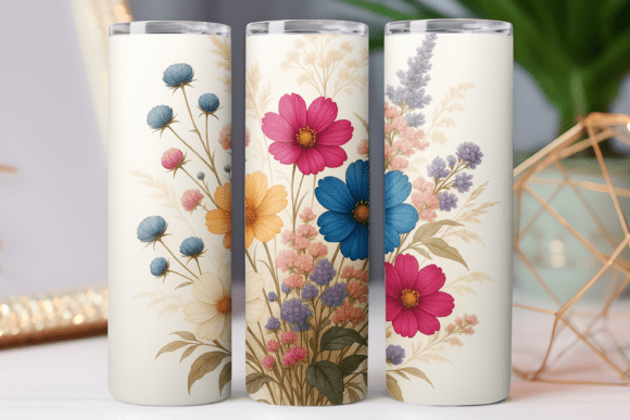 Wildflower Pattern Tumbler Art Wrap Review