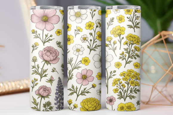 Wildflower Pattern Tumbler Wrap Art Jpg Review
